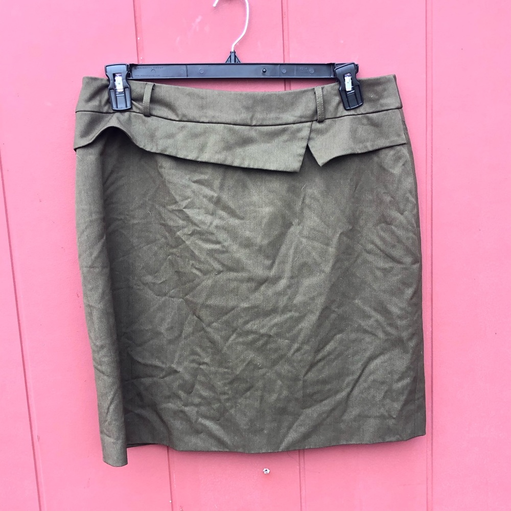 Antonio Melani olive green pencil skirt size 14